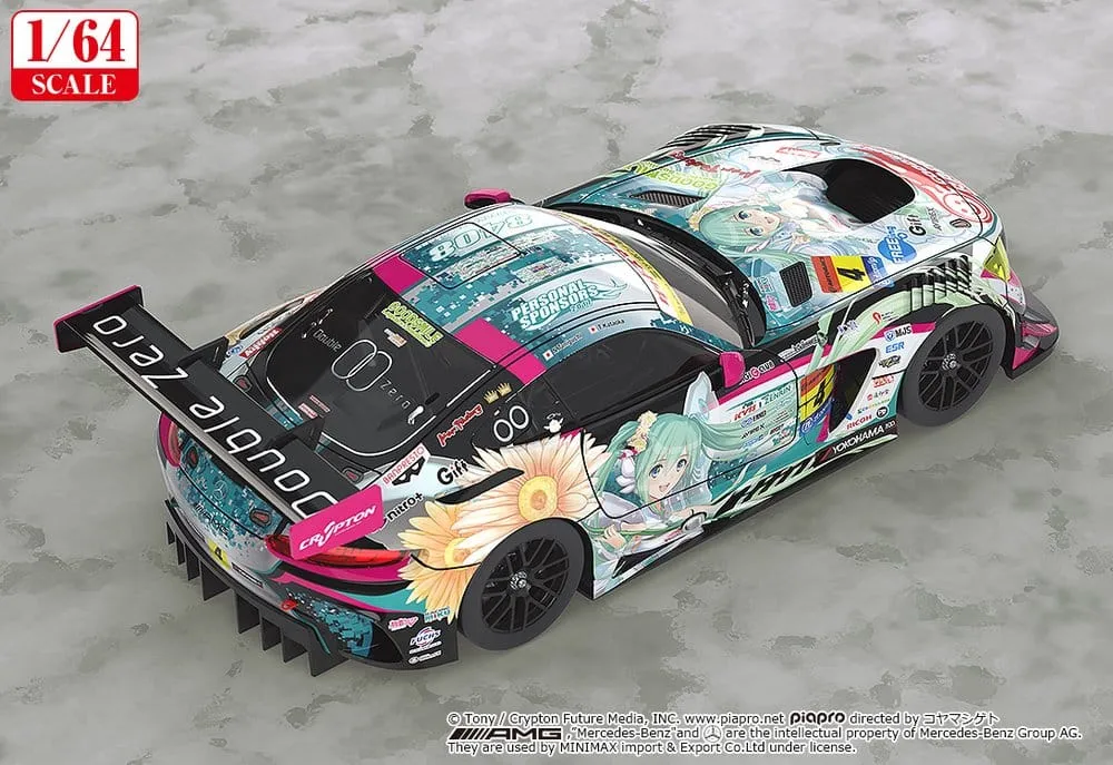 Hatsune Miku GT Project Vehicle 1/64 Good Smile Hatsune Miku AMG 2017 Super GT Ver. 7 cm